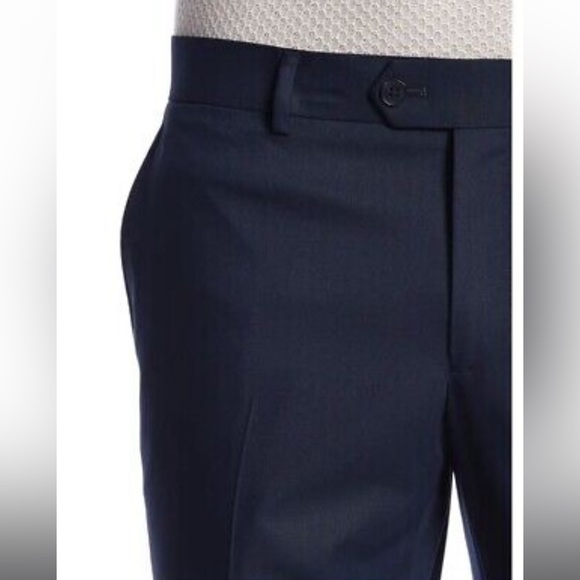 The Savile Row Company Mayfair Navy Pants 46R/40W - Picture 3 of 4